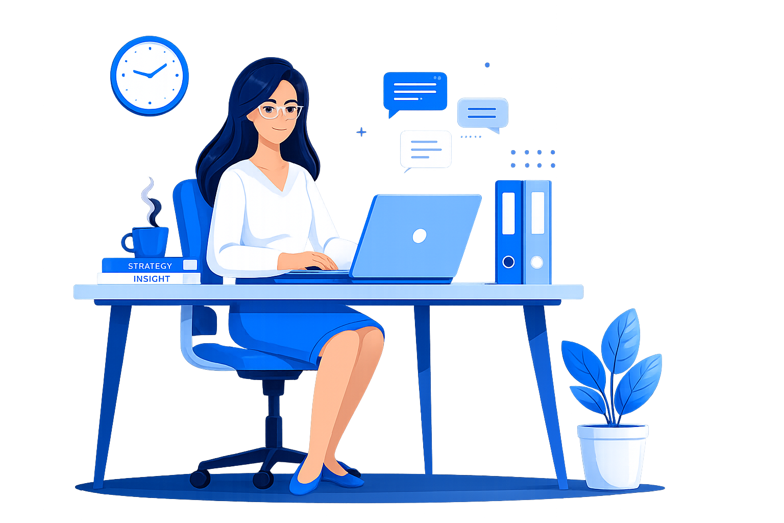 Startup Metrics Dashboard Illustration